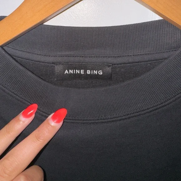 Anine Bing Black Harvey Leopard Sweatshirt - Picture 4 of 4